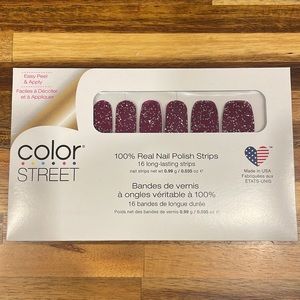 Color Street Wine Down Retired Glitter Nail Strips